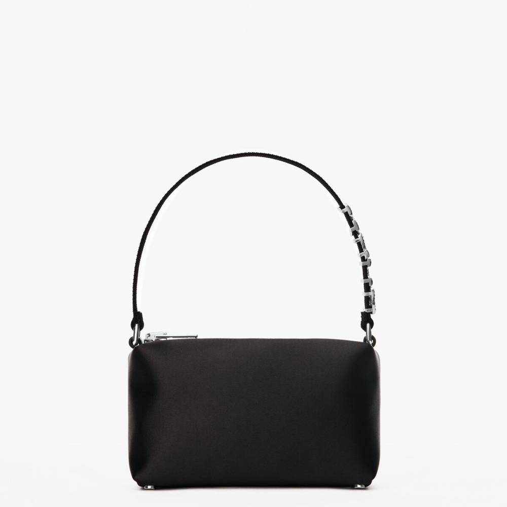 Alexander Wang Black Shoulder Bag with Silver Accents - Picture 6 of 8